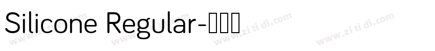 Silicone Regular字体转换